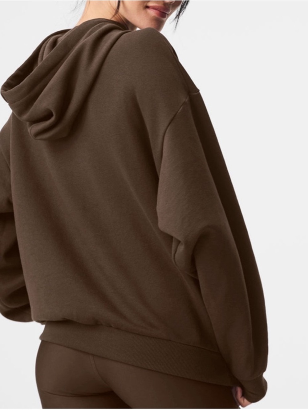ALO Accolade Espresso Hoodie - Picture 2 of 8